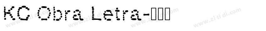 KC Obra Letra字体转换